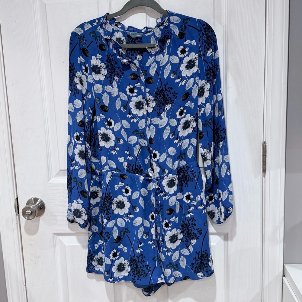 Floral Blue Jumpsuit